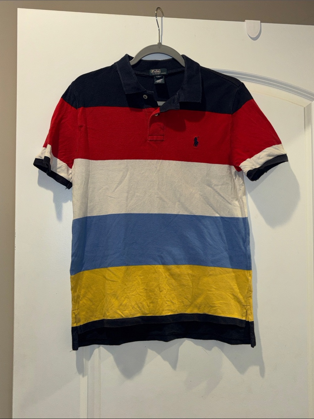 Polo by Ralph Lauren Multicolor Striped Polo - Red/White/Blue/Yellow/Black